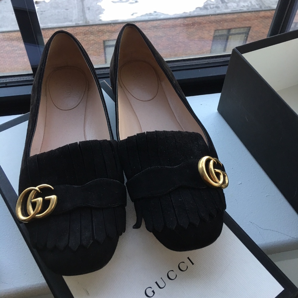 Gucci Marmont Ballet Flats (Size 39)